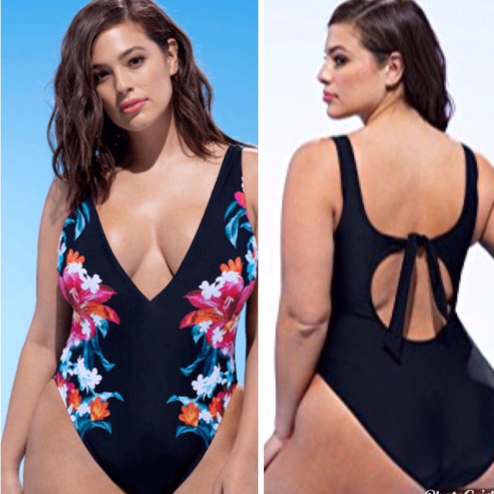 ASHLEY GRAHAM Valiente One-Piece Swimsuit tie back